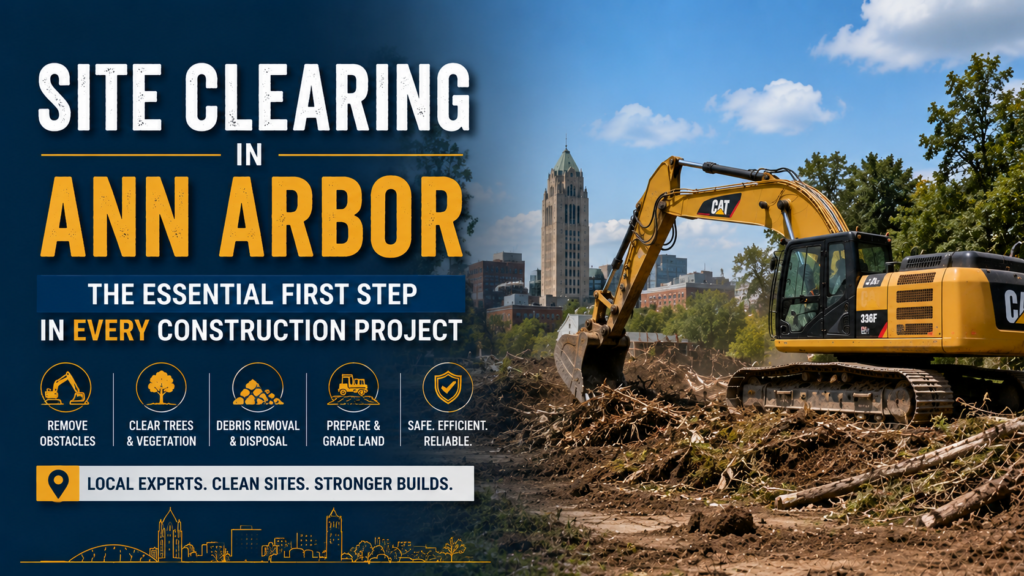 Site Clearing in Ann Arbor: The Essential First Step in Every Construction Project