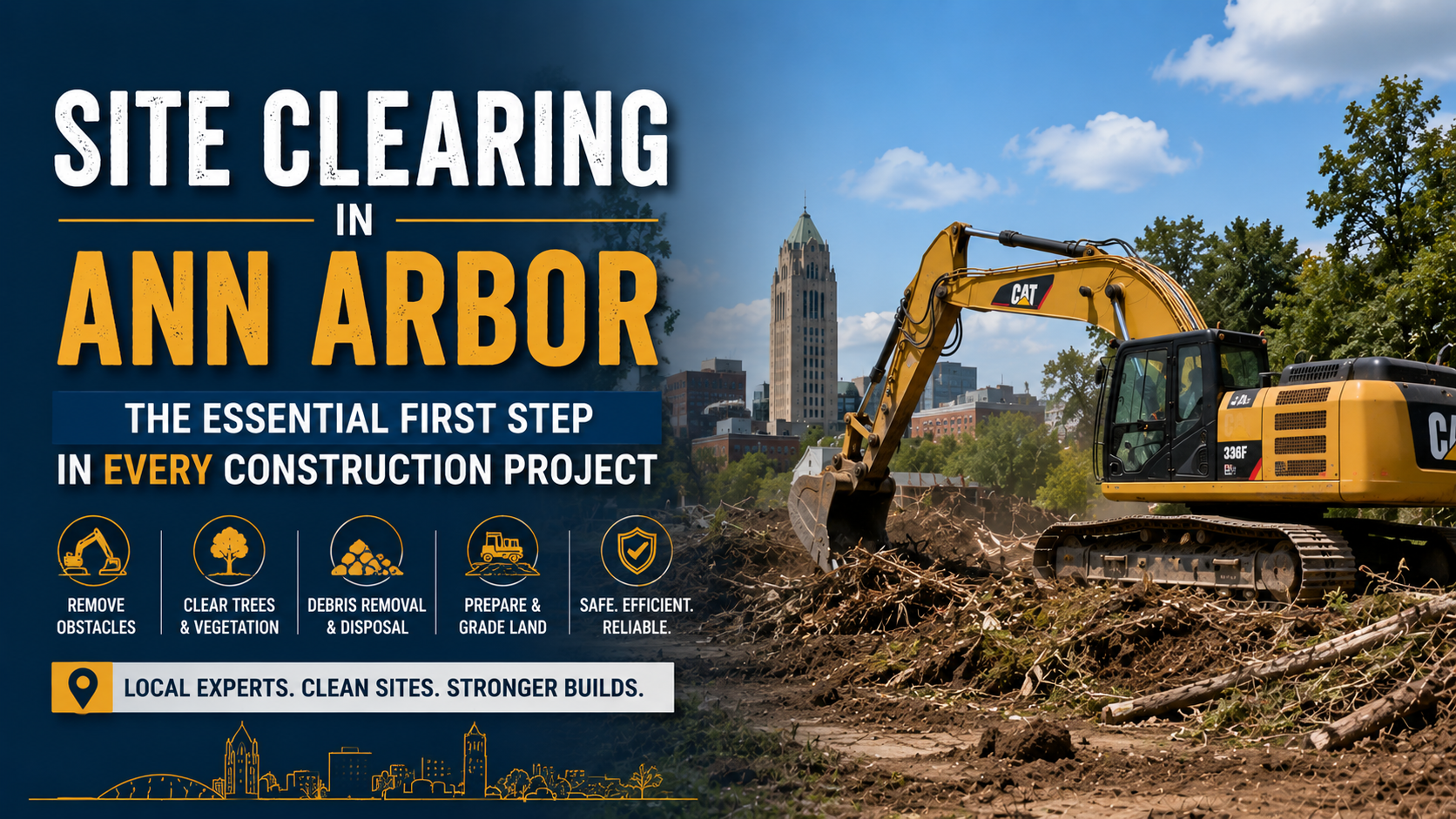 Site Clearing in Ann Arbor: The Essential First Step in Every Construction Project